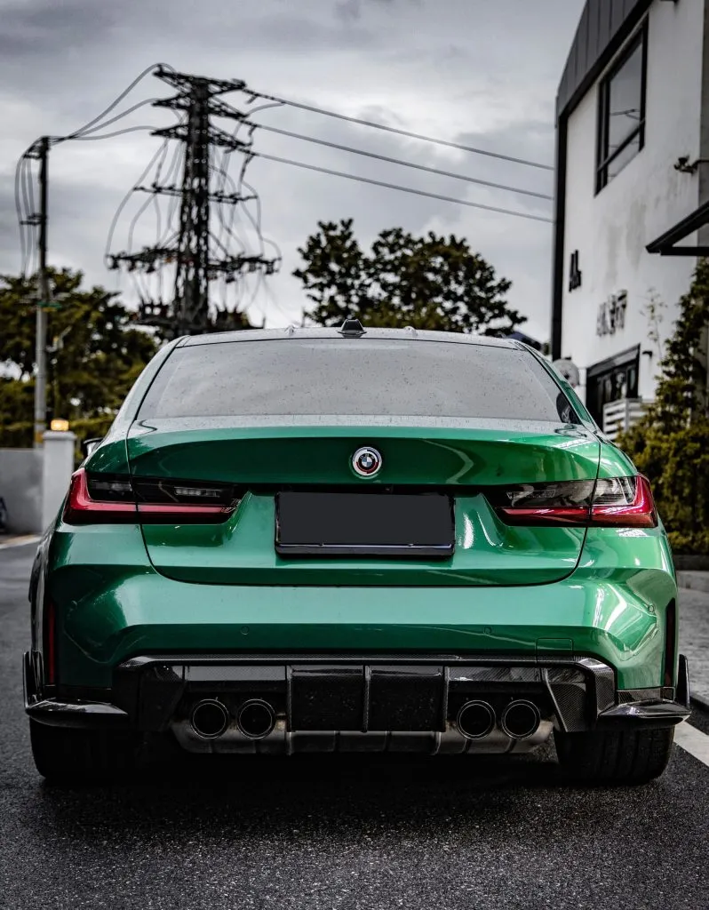 BMW G80 M3 MP Style Prepreg Dry Carbon Fiber Rear Corner Side Winglets — image 1 of 14