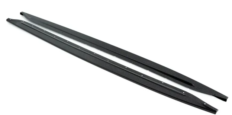 BMW G80 G82 M3 M4  2021-Present prepreg dry Carbon Fiber Side Skirt Extensions V2 (Unitexclusives) – another view
