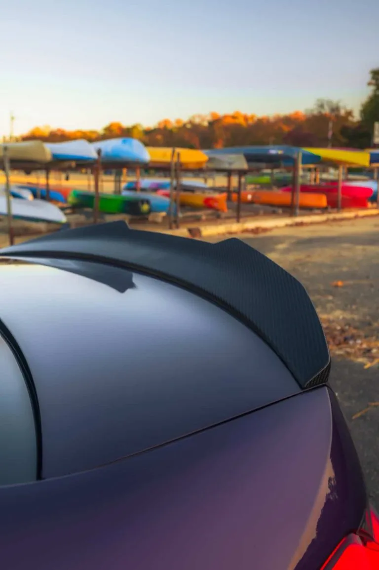 (2021+) BMW G80 M3 Ducktail Spoiler – Pre-Preg Dry Carbon Fiber High Kick