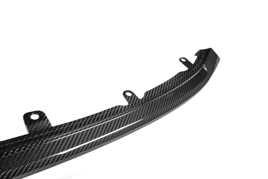 CSL Style front lip splitter for BMW M3 M4 G80 G82 Prepreg Carbon Fiber with gloss finish — image 26 of 29