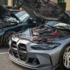 CSL Style front lip splitter for BMW M3 M4 G80 G82 Prepreg Carbon Fiber with gloss finish — thumbnail 13