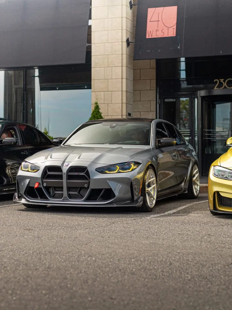 CSL Style front lip splitter for BMW M3 M4 G80 G82 Prepreg Carbon Fiber with gloss finish — image 14 of 29