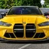 CSL Style front lip splitter for BMW M3 M4 G80 G82 Prepreg Carbon Fiber with gloss finish — thumbnail 2
