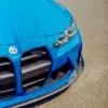 CSL Style front lip splitter for BMW M3 M4 G80 G82 Prepreg Carbon Fiber with gloss finish — thumbnail 1