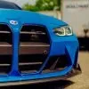 CSL Style front lip splitter for BMW M3 M4 G80 G82 Prepreg Carbon Fiber with gloss finish — thumbnail 3