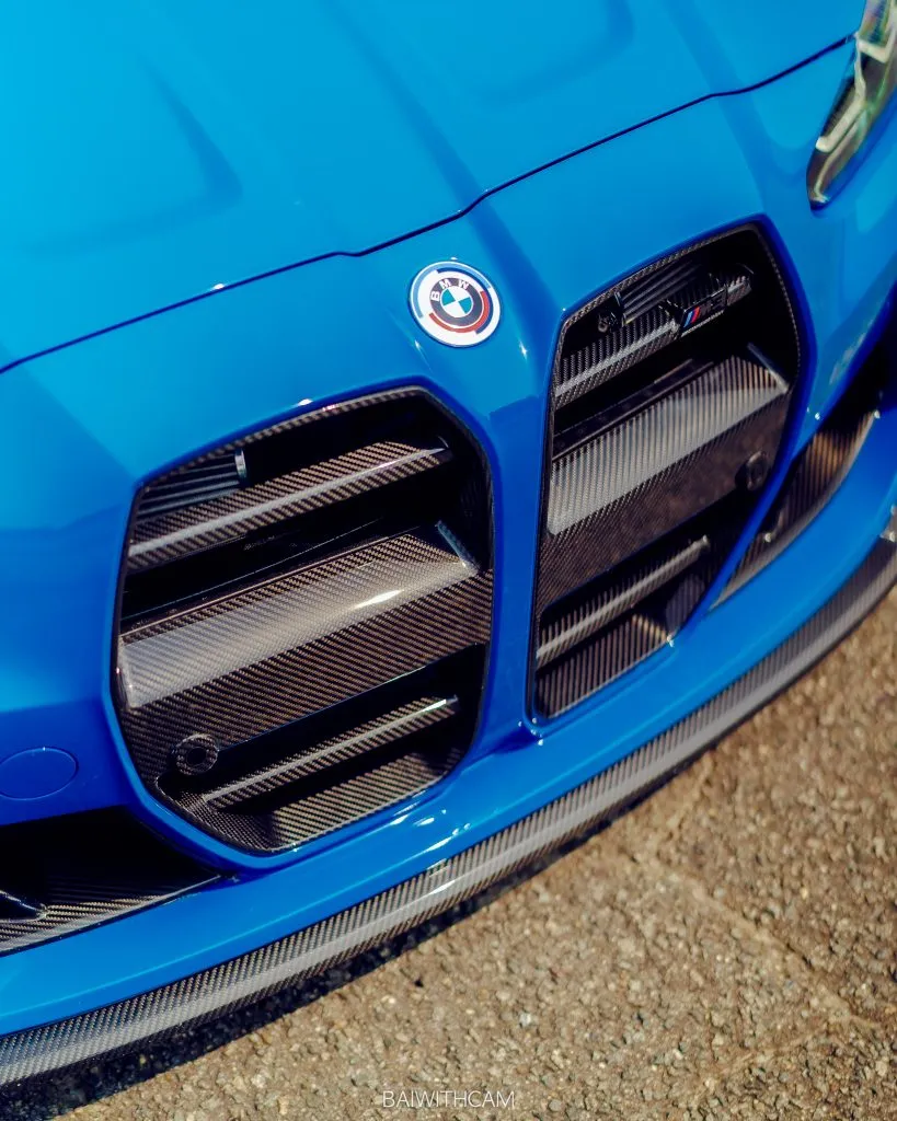 CSL Style front lip splitter for BMW M3 M4 G80 G82 Prepreg Carbon Fiber with gloss finish — image 9 of 29