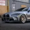 CSL Style front lip splitter for BMW M3 M4 G80 G82 Prepreg Carbon Fiber with gloss finish — thumbnail 12