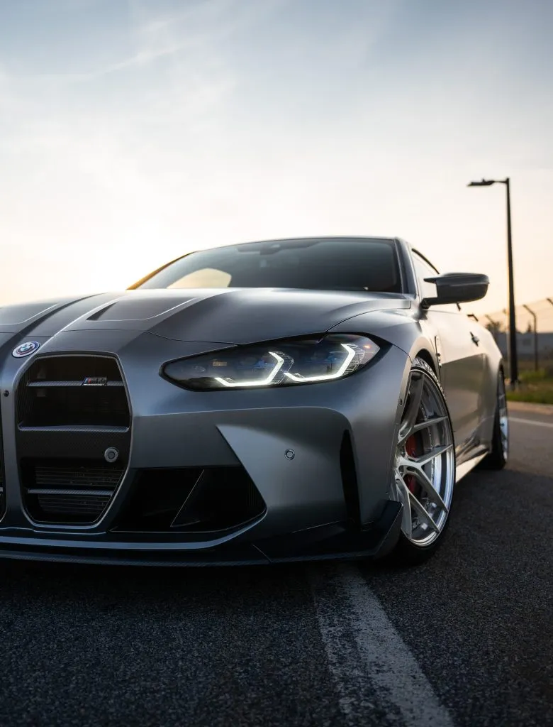 CSL Style front lip splitter for BMW M3 M4 G80 G82 Prepreg Carbon Fiber with gloss finish — image 11 of 29