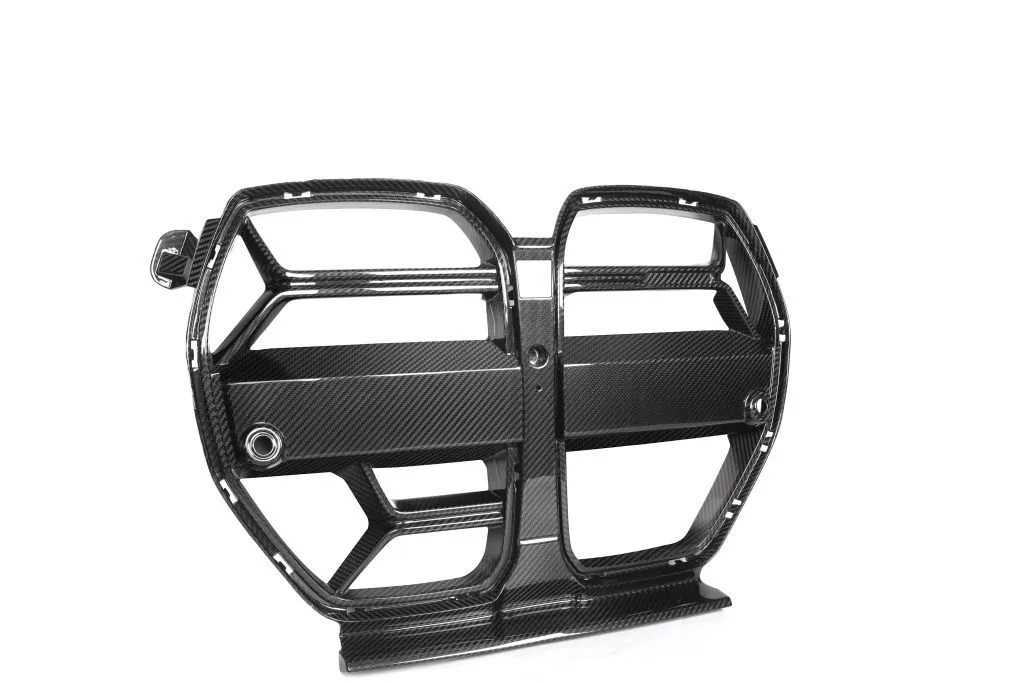 CSL Style Grill Dry Carbon Fiber prepreg with gloss finish Grill w/ radar BMW M3 M4 G80 G82 G83 2021+ — image 2 of 8