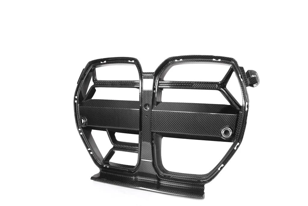 CSL Style Grill Dry Carbon Fiber prepreg with gloss finish Grill w/ radar BMW M3 M4 G80 G82 G83 2021+ — image 3 of 8