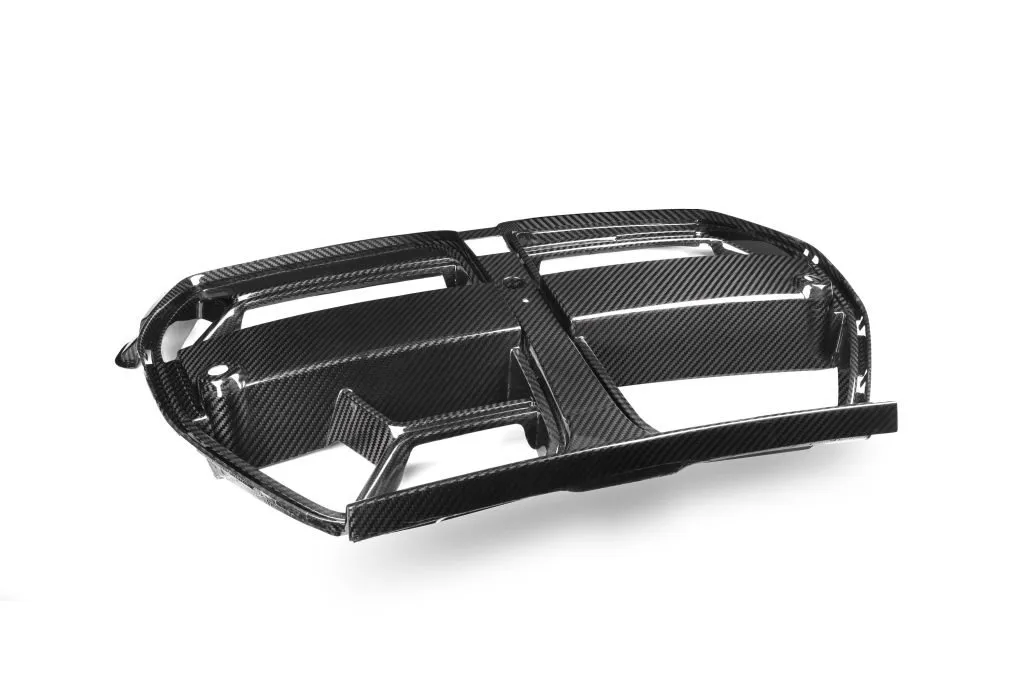 CSL Style Grill Dry Carbon Fiber prepreg with gloss finish Grill w/ radar BMW M3 M4 G80 G82 G83 2021+ — image 4 of 8
