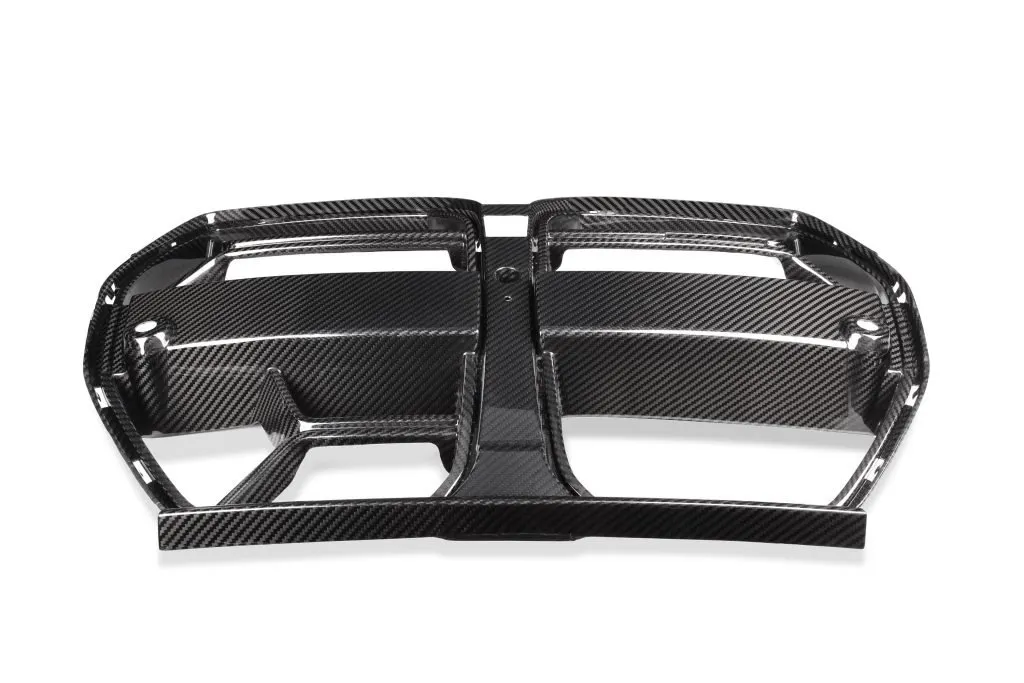 CSL Style Grill Dry Carbon Fiber prepreg with gloss finish Grill w/ radar BMW M3 M4 G80 G82 G83 2021+ — image 5 of 8
