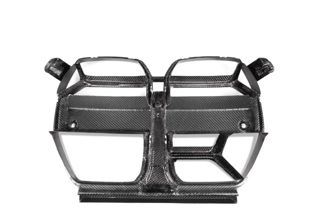 CSL Style Grill Dry Carbon Fiber prepreg with gloss finish Grill w/ radar BMW M3 M4 G80 G82 G83 2021+ — image 7 of 8