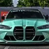 CSL Style Dry Carbon Fiber prepreg Grill with gloss finish BMW M3 M4 G80 G82 G83 without radar — thumbnail 2