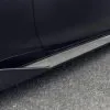 BMW G82 M4 MP style prepreg dry carbon fiber full replacement side skirts with gloss finish w/winglet — thumbnail 9