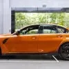 BMW M3 G80 MP style prepreg dry carbon fiber full replacement side skirts with winglet — thumbnail 1