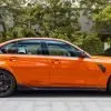 BMW M3 G80 MP style prepreg dry carbon fiber full replacement side skirts with winglet — thumbnail 3