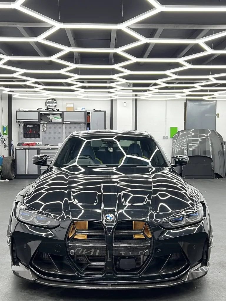 CSL Style Grill Dry Carbon Fiber prepreg with gloss finish Grill w/ radar BMW M3 M4 G80 G82 G83 2021+ SALE – another view
