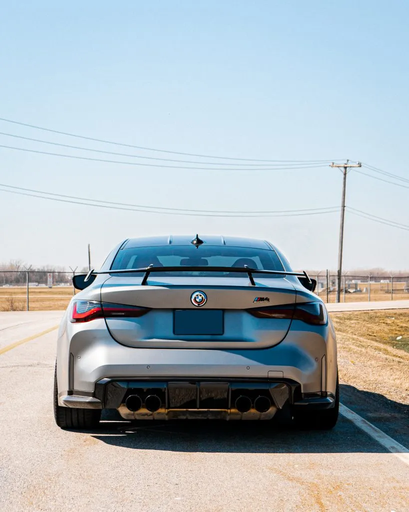 2021+ BMW G80 G82 G87 M2 M3 M4 MP style rear wing in prepreg dry carbon fiber — image 2 of 18