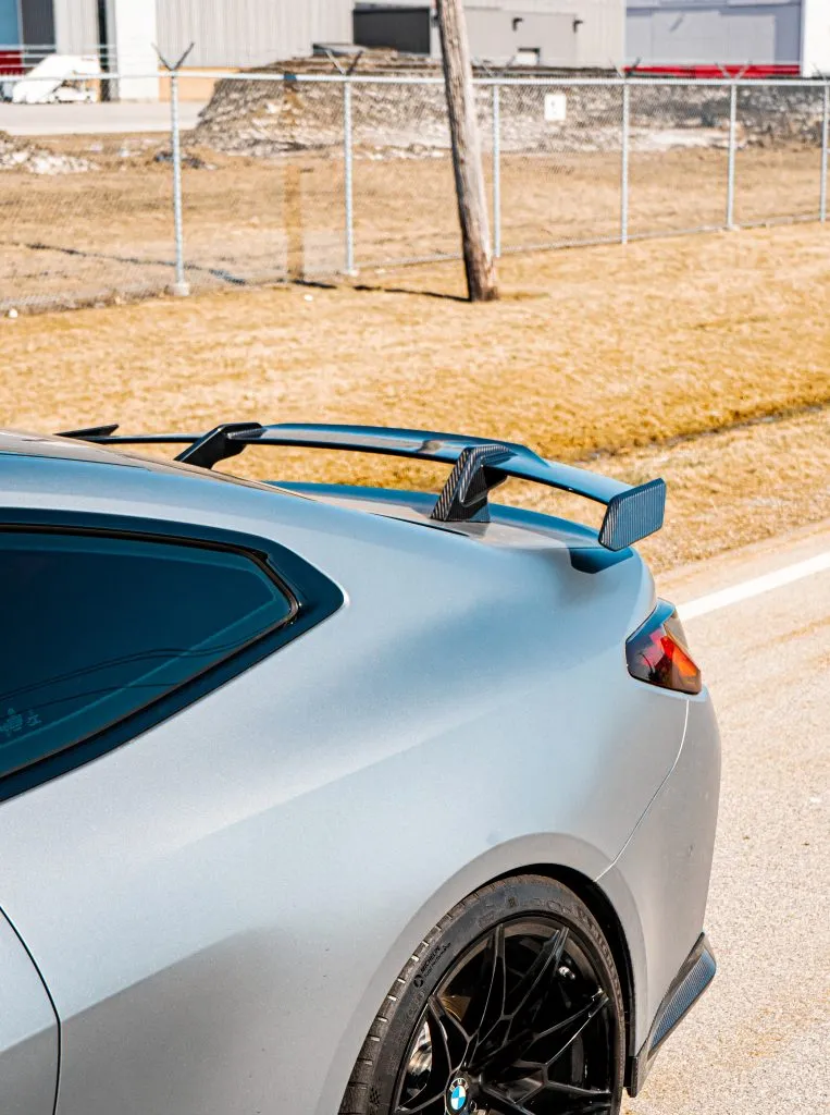 2021+ BMW G80 G82 G87 M2 M3 M4 MP style rear wing in prepreg dry carbon fiber — image 4 of 18