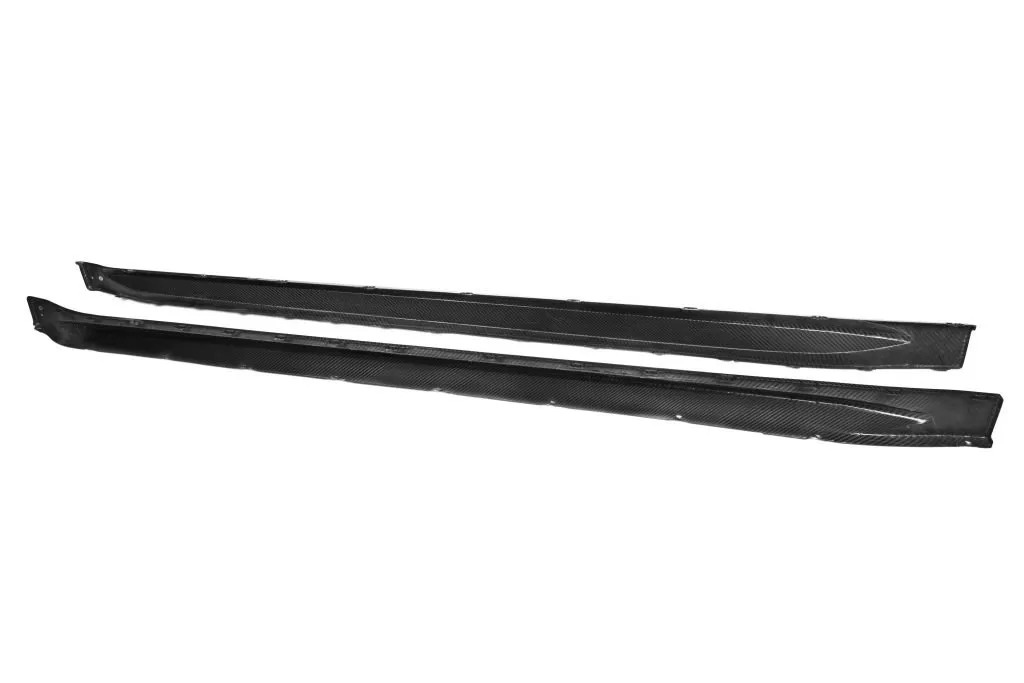 BMW G82 M4 OEM style prepreg dry carbon fiber full replacement side skirts with NO WINGLET — image 12 of 16