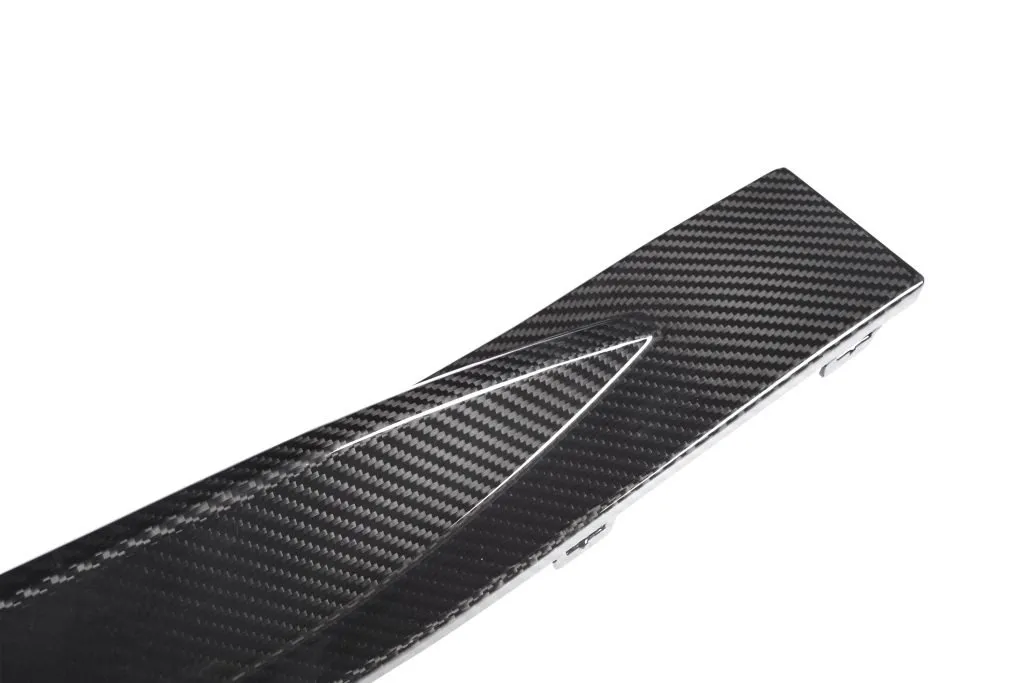 BMW G82 M4 OEM style prepreg dry carbon fiber full replacement side skirts with NO WINGLET — image 11 of 16