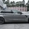 BMW G82 M4 OEM style prepreg dry carbon fiber full replacement side skirts with NO WINGLET — thumbnail 3