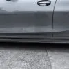 BMW G82 M4 OEM style prepreg dry carbon fiber full replacement side skirts with NO WINGLET — thumbnail 6