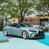 BMW G82 M4 OEM style prepreg dry carbon fiber full replacement side skirts with NO WINGLET — thumbnail 1