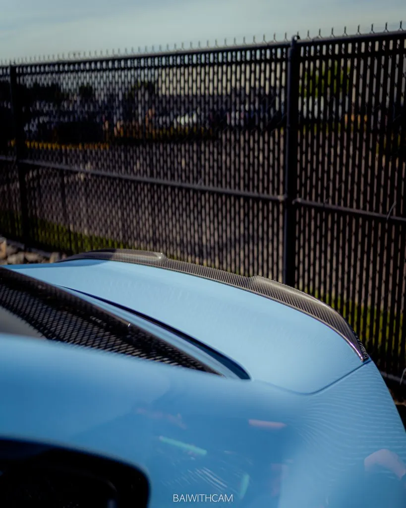 2023+ BMW G42 G87 M2 CS style rear spoiler in prepreg dry carbon fiber — image 2 of 4