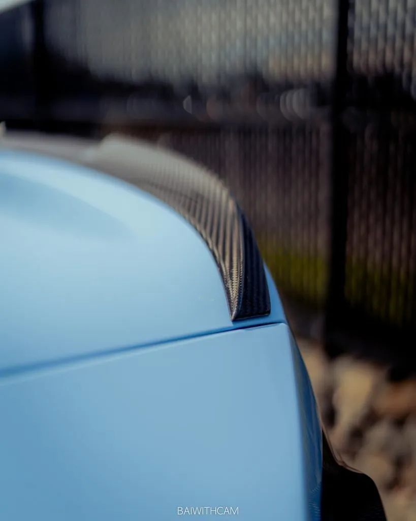 2023+ BMW G42 G87 M2 CS style rear spoiler in prepreg dry carbon fiber — image 4 of 4