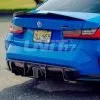 BMW M3 M4 G80 G82 G83 2021 + Prepreg Carbon Fiber Rear Diffuser with F1 Style Style Brake light [UNIT EXCLUSIVES] — thumbnail 4