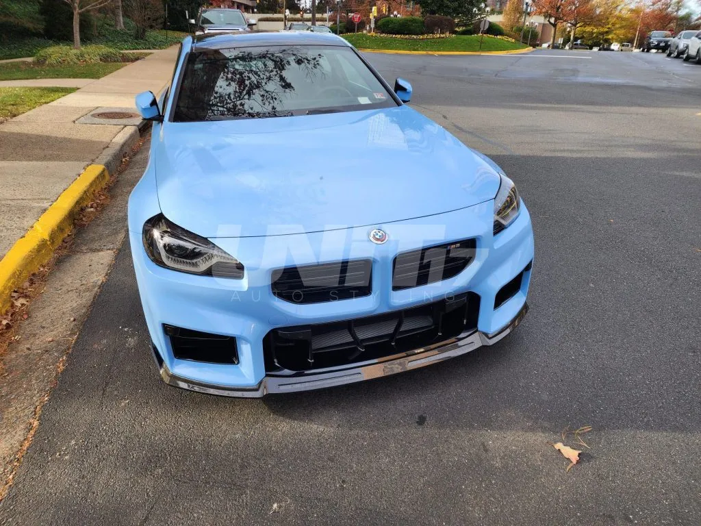 BMW G87 M2 front lip splitter in prepreg carbon fiber OEM + | SPL1 — image 11 of 29