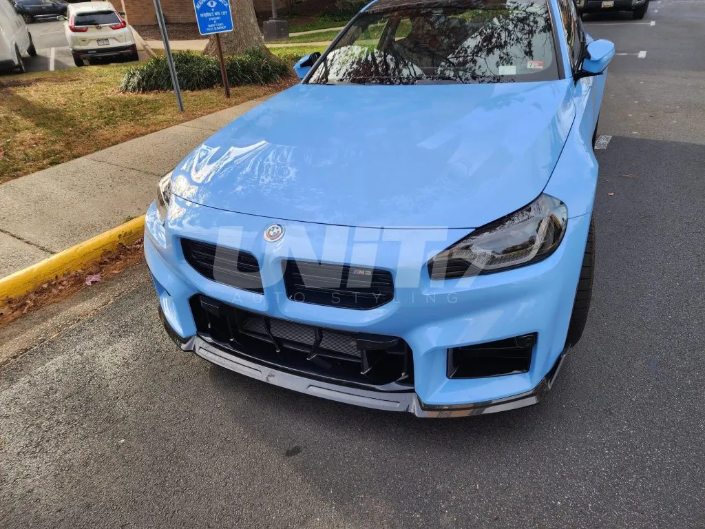 BMW G87 M2 front lip splitter in prepreg carbon fiber OEM + | SPL1 — image 24 of 29