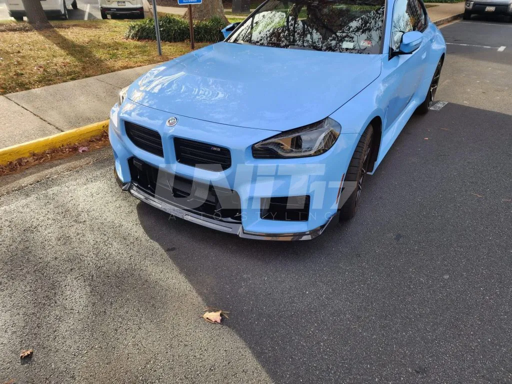 BMW G87 M2 front lip splitter in prepreg carbon fiber OEM + | SPL1 — image 25 of 29