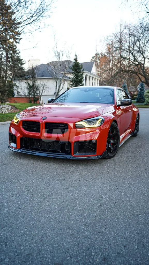 BMW G87 M2 front lip splitter in prepreg carbon fiber OEM + | SPL1 — image 5 of 29