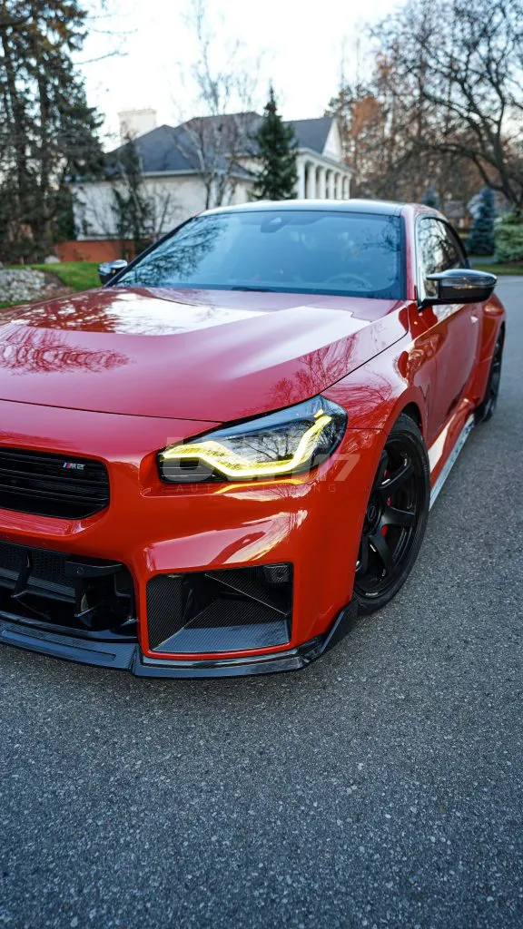 BMW G87 M2 front lip splitter in prepreg carbon fiber OEM + | SPL1 — image 6 of 29