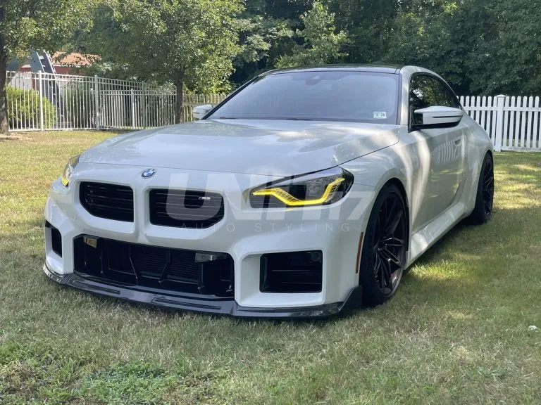 BMW G87 M2 front lip splitter in prepreg carbon fiber OEM + | SPL1