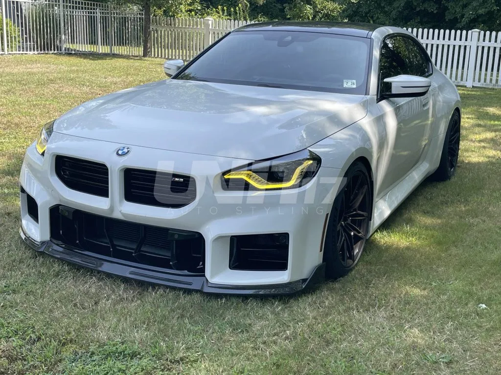 BMW G87 M2 front lip splitter in prepreg carbon fiber OEM + | SPL1 — image 10 of 29