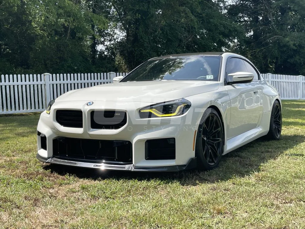 BMW G87 M2 front lip splitter in prepreg carbon fiber OEM + | SPL1 — image 17 of 29