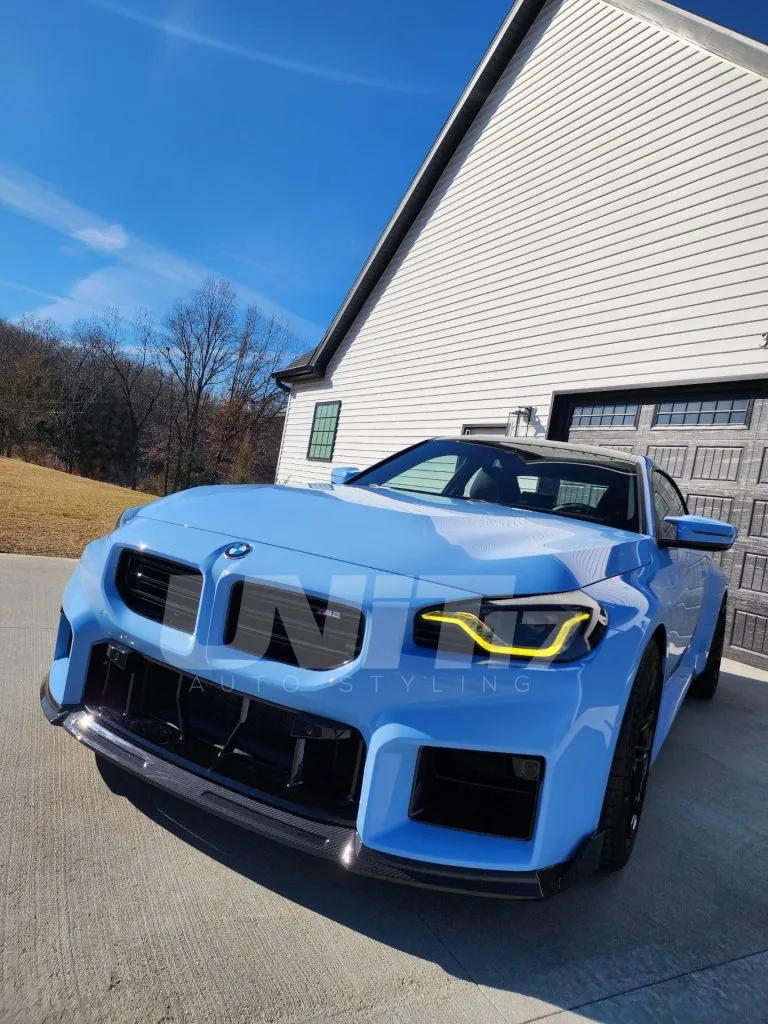 BMW G87 M2 front lip splitter in prepreg carbon fiber OEM + | SPL1 — image 12 of 29