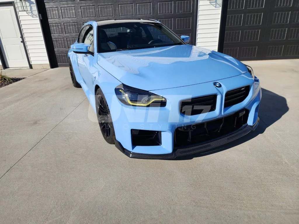BMW G87 M2 front lip splitter in prepreg carbon fiber OEM + | SPL1 — image 9 of 29