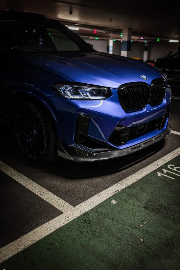 BMW X3M X4M LCI F97 F98 Prepreg Carbon Fiber Front Splitter LCI (2022-2024) – Pre-Preg Dry Carbon with Gloss Finish | Unit17 Exclusive — image 10 of 12