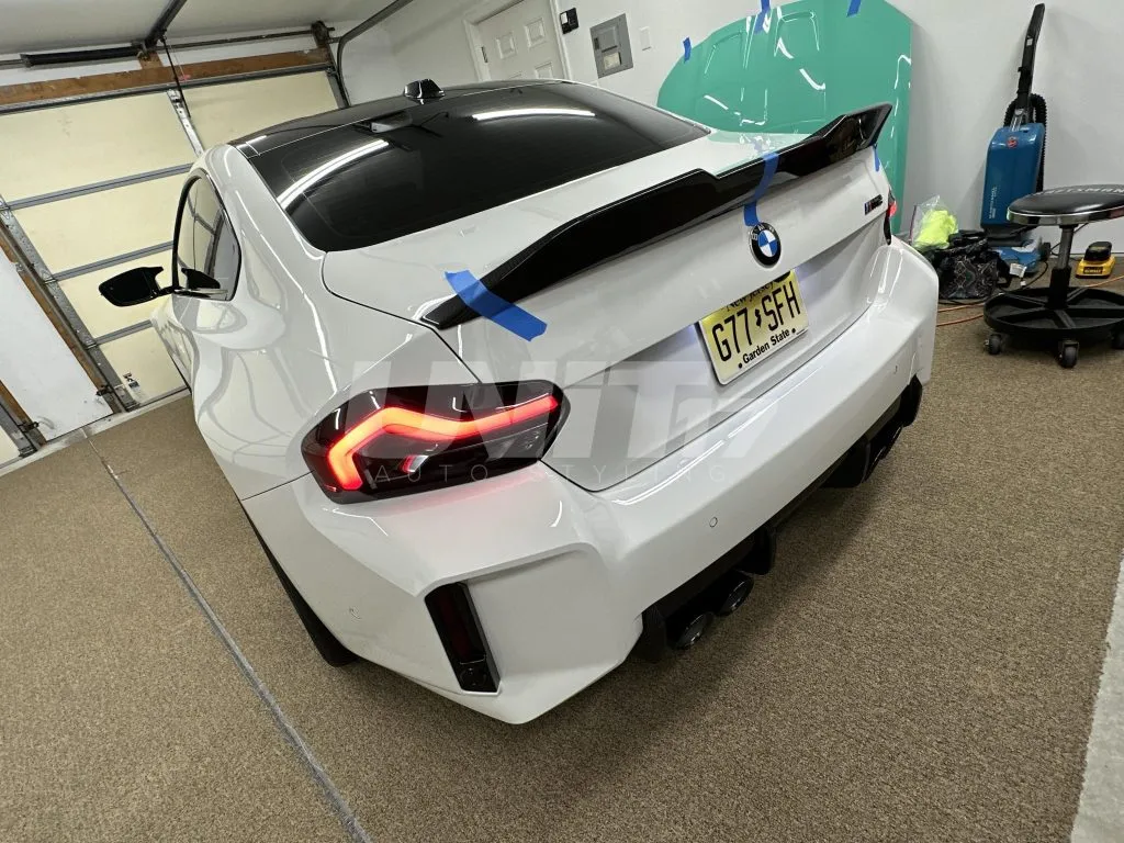 BMW G87 M2 | G42 OEM++ custom rear spoiler in prepreg dry carbon fiber with a gloss finish |UnitExclusives  - As seen on Daily Downshift — image 3 of 12