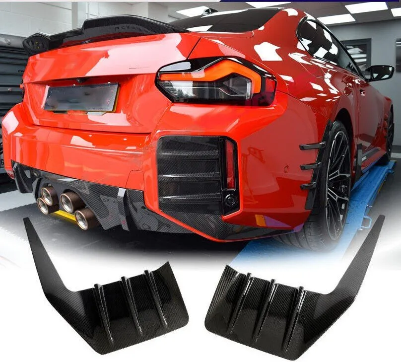 BMW G87 M2 MP Style Rear Bumper Fins – Prepreg Carbon Fiber — image 1 of 2