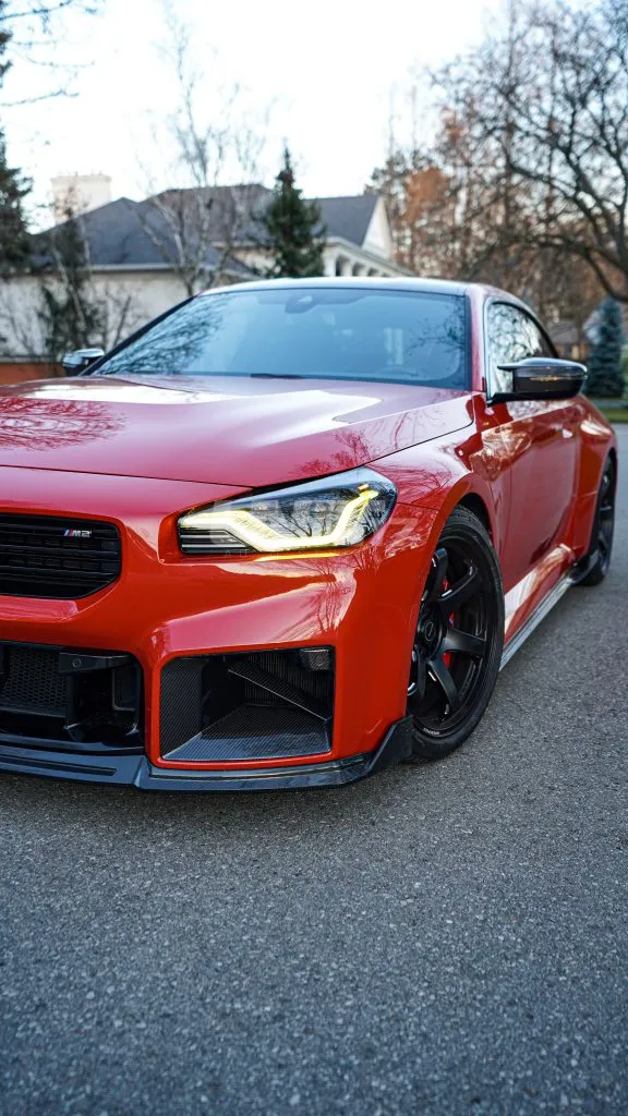 BMW G87 M2 2023+ Exclusive Unit17 Design side skirts with winglet in prepreg dry carbon fiber with a gloss finish — image 4 of 25