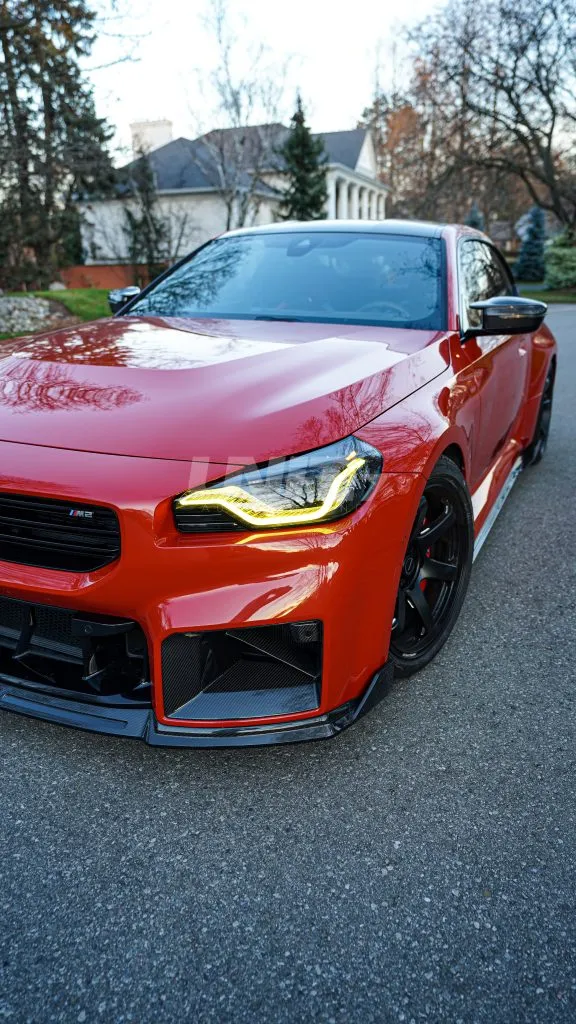 BMW G87 M2 2023+ Exclusive Unit17 Design side skirts with winglet in prepreg dry carbon fiber with a gloss finish — image 5 of 25