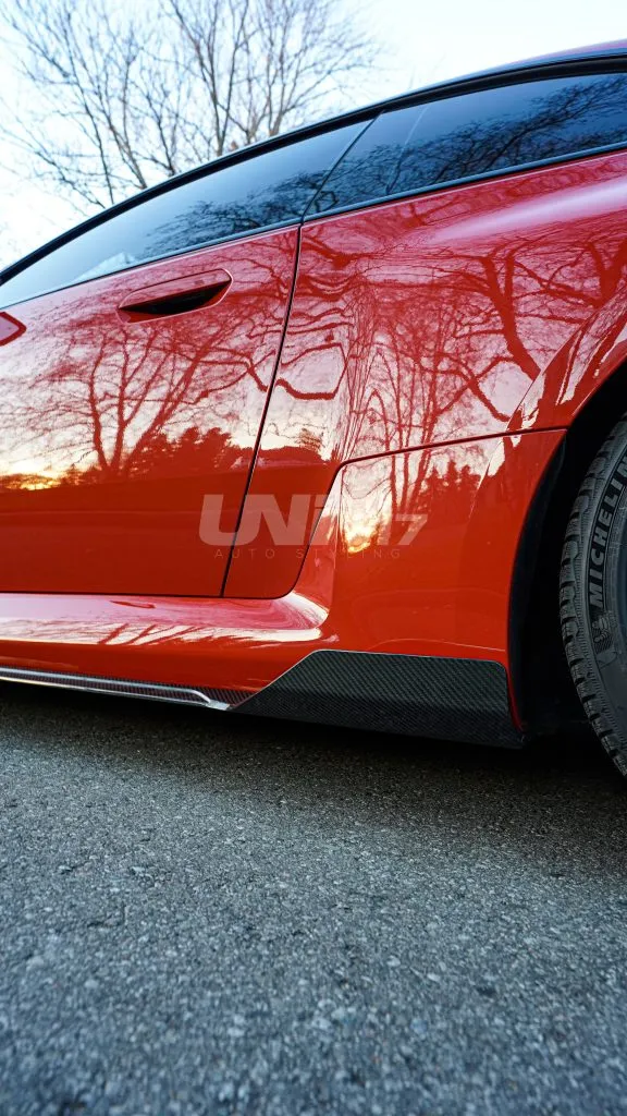 BMW G87 M2 2023+ Exclusive Unit17 Design side skirts with winglet in prepreg dry carbon fiber with a gloss finish — image 19 of 25