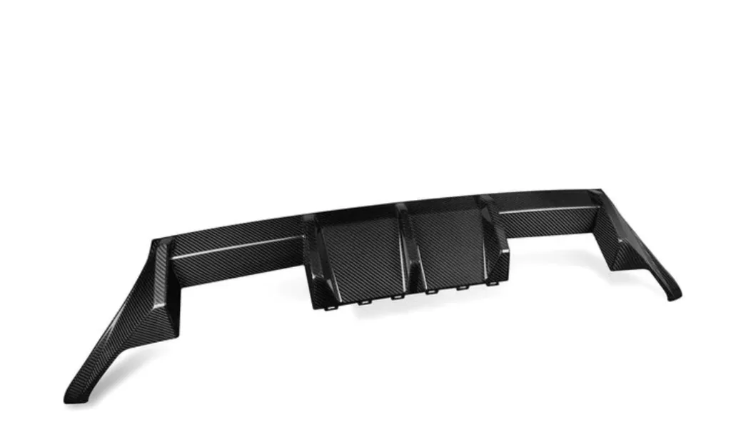 BMW G87 M2 2023 and up prepreg dry carbon fiber rear diffuser with gloss finish — image 1 of 2