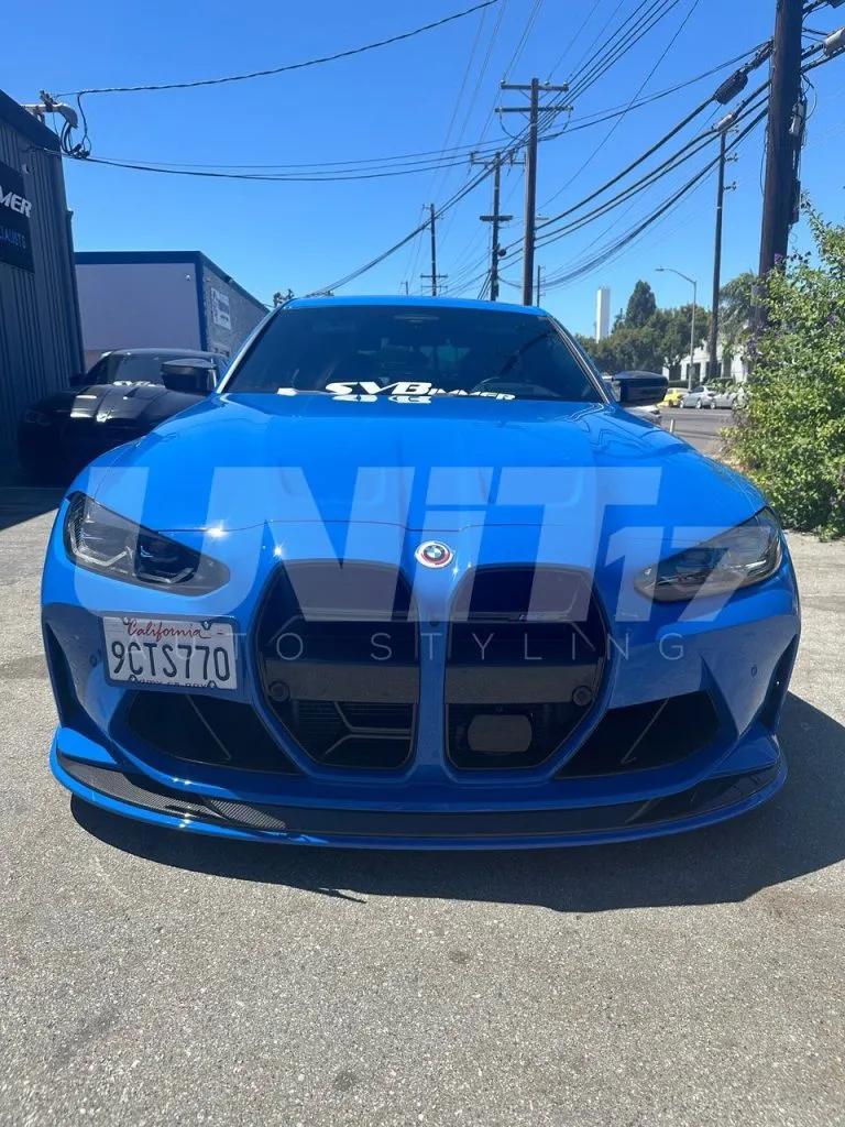 2021+ BMW M3 M4 G80 G82 G83 1 piece Prepreg Carbon Fiber front splitter - SPL2 — image 26 of 26